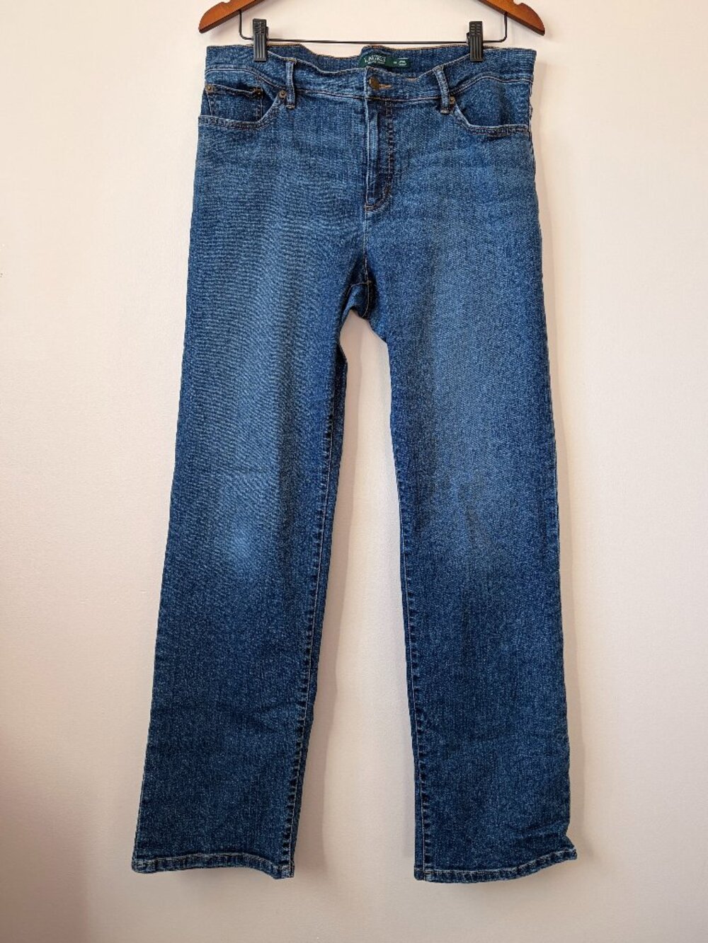 Lauren Ralph Lauren Classic Straight Leg Denim Blue Jeans 14